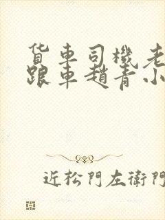 货车司机老周和跟车赵青小明封面
