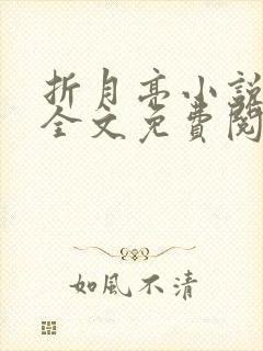 折月亮小说在线全文免费阅读