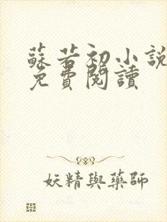 苏若初小说全文免费阅读