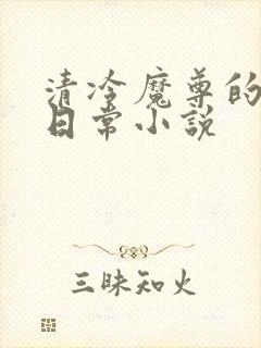 清冷魔尊的抹布日常小说封面