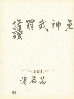 修罗武神免费阅读