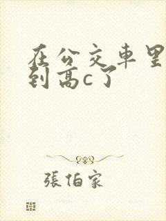在公交车里c弄到高c了