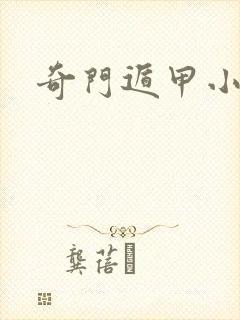 奇门遁甲小说