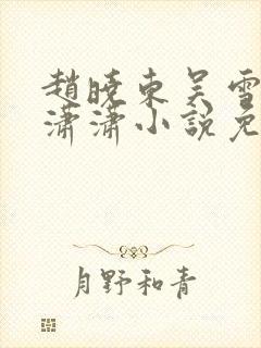 赵晓东吴雪晴王潇潇小说免费阅读封面