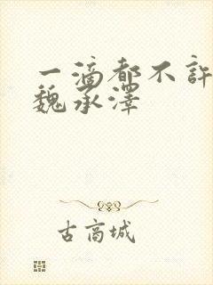 一滴都不许漏 魏承泽