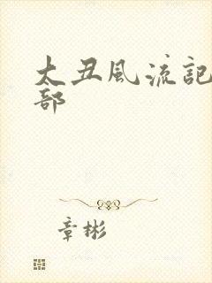 大丑风流记第二部封面