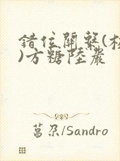 错位关系(校园)方糖陆岩封面