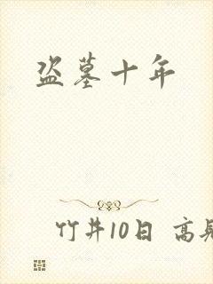盗墓十年封面