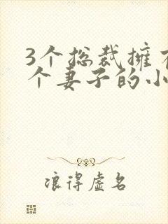 3个总裁拥有一个妻子的小说