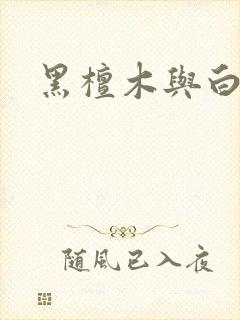 黑檀木与白象牙封面