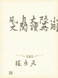 风月大陆小说全文阅读无删减