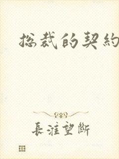 总裁的契约妻封面