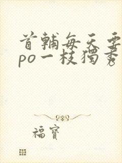 首辅每天要不够po一枝独秀全文封面