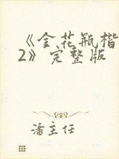 《金花瓶楷梅花2》完整版封面
