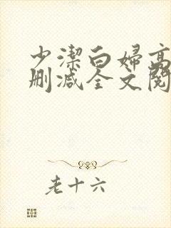 少洁白妇高义无删减全文阅读
