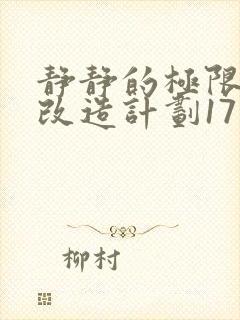 静静的极限自我改造计划17