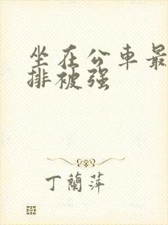 坐在公车最后一排被强