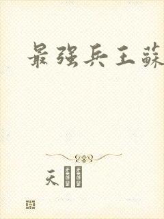最强兵王苏锐
