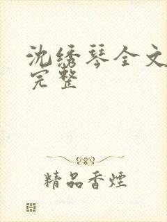 沈绣琴全文阅读完整
