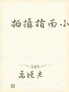 拍摄指南小说封面