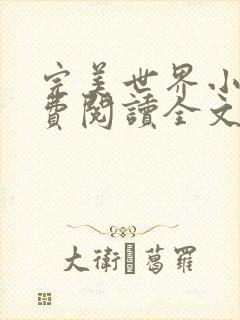 完美世界小说免费阅读全文封面
