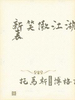 新笑傲江湖演员表