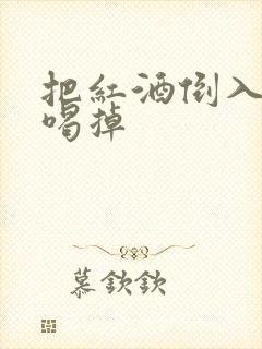 把红酒倒入b里喝掉封面