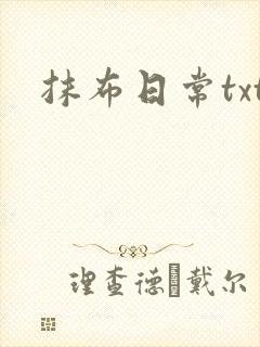 抹布日常txt