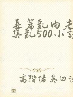 长篇乱肉老师合集乱500小说