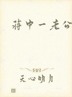 蒋中一老公