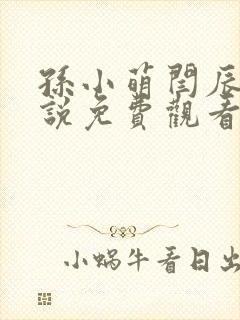 孙小萌闫辰的小说免费观看