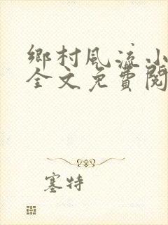 乡村风流小傻子全文免费阅读