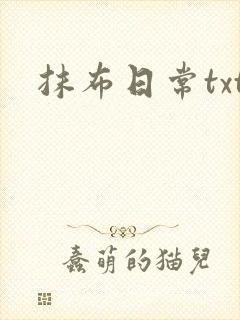 抹布日常txt