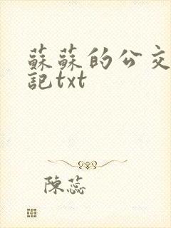 苏苏的公交车日记txt