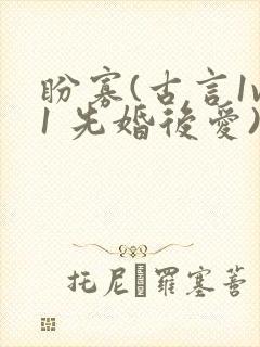 盼寡(古言1v1 先婚后爱)