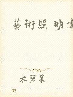 艺术照 明伟封面