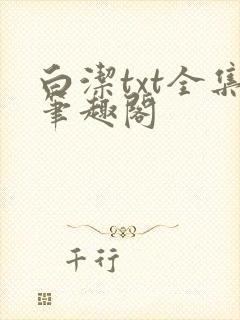 白洁txt全集笔趣阁