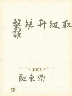 系统升级取液小说封面