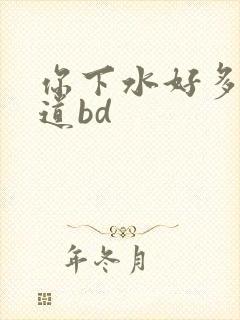 你下水好多下水道bd封面