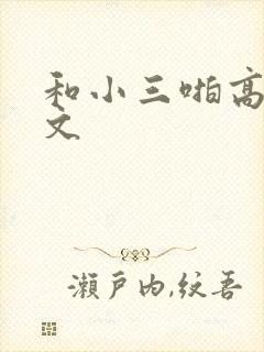 和小三啪高辣h文