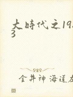 大时代之1983封面