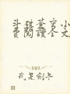 斗破苍穹小说免费阅读全文无弹窗封面