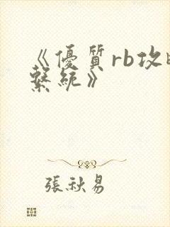 《优质rb攻略系统》封面