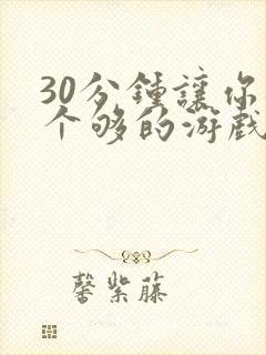 30分钟让你桶个够的游戏软件