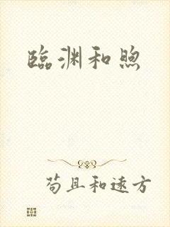 临渊和煦封面