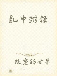 乱中杂录