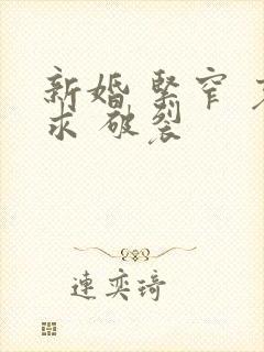 新婚 紧窄 哀求 破裂封面
