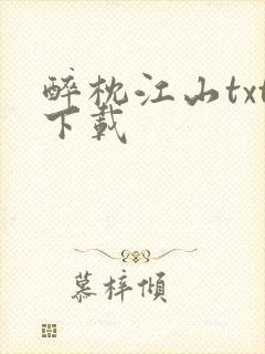 醉枕江山txt下载