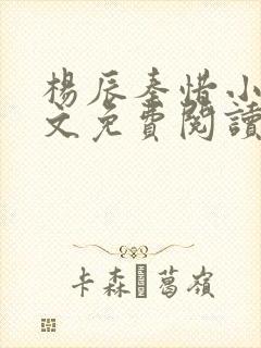 杨辰秦惜小说全文免费阅读完整版