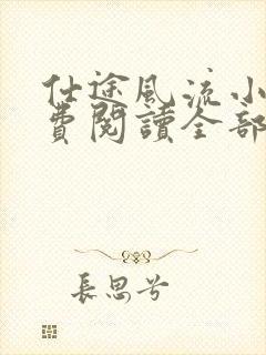 仕途风流小说免费阅读全部章节封面